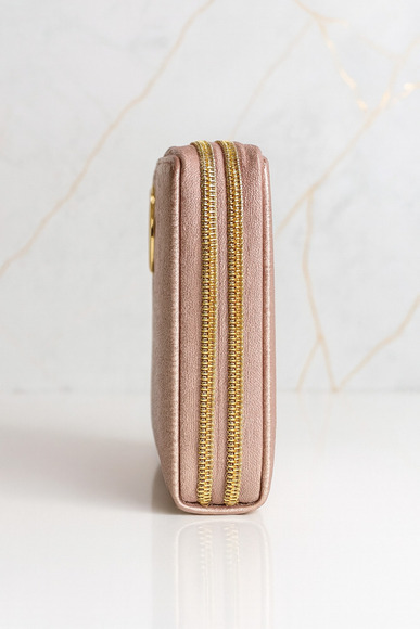 🆕️MKF by Mia K Rose Gold Vegan Leather Smartphone Wallet Crossbody Bag 🌟 - Picture 10 of 10